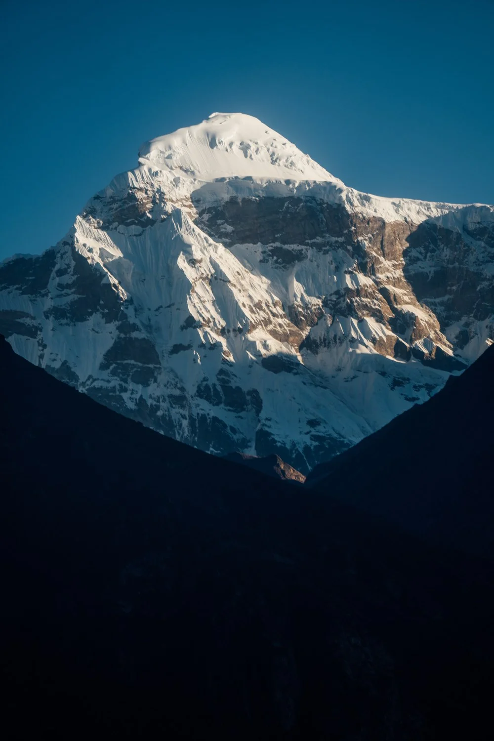 Trekkers on the Jomolhari Trek Bhutan high-altitude Himalayan trail with snow-capped peaks
